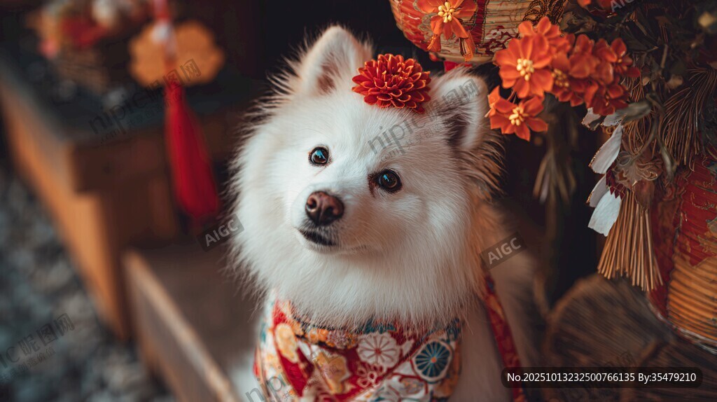 萌犬賀歲 身著華服超可愛