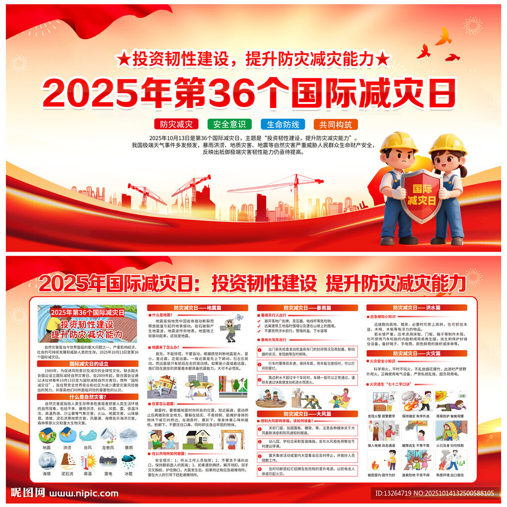 2025年國際減災(zāi)日展板
