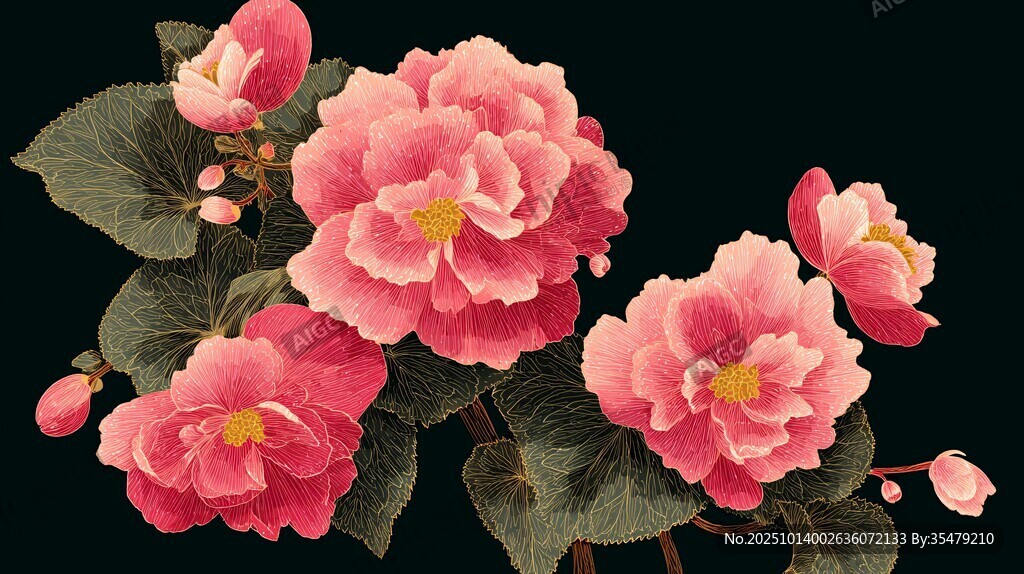 嬌艷麗格海棠綻放瞬間