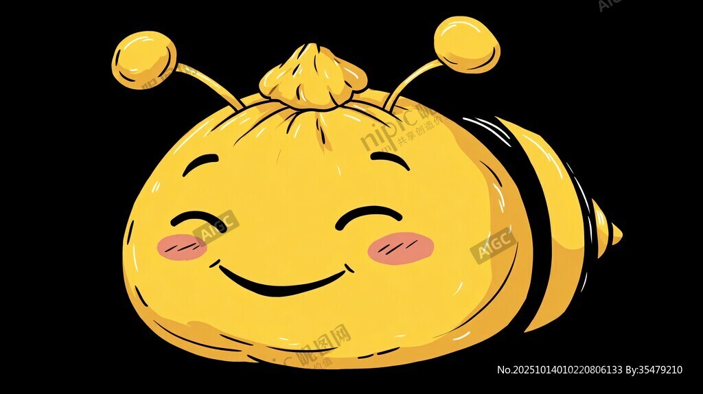 可愛小蜜蜂卡通形象