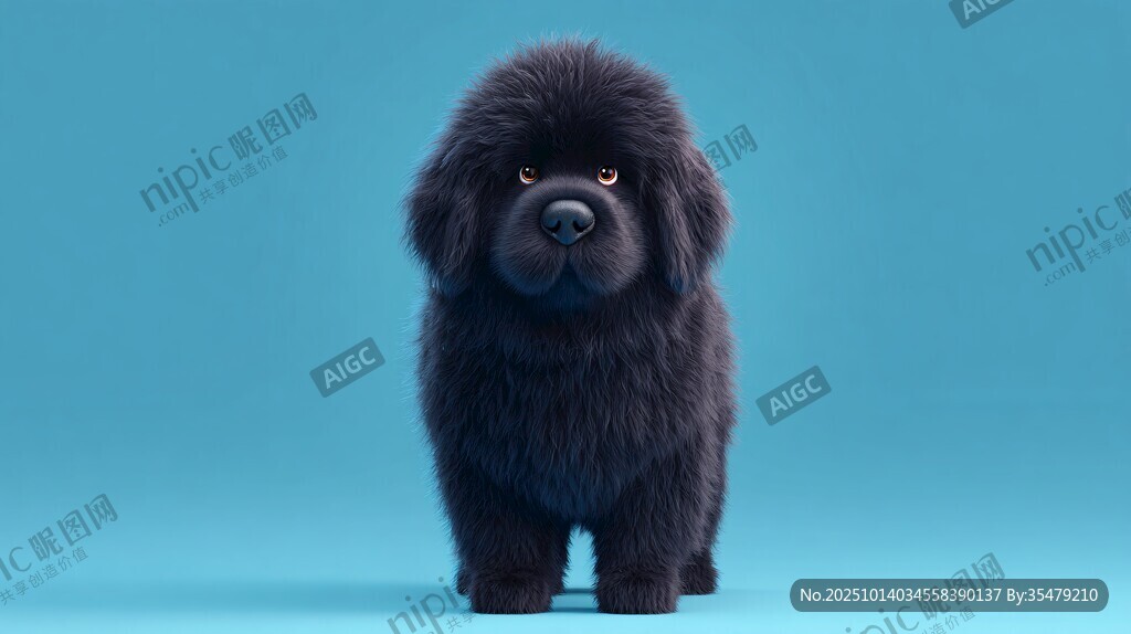 可愛黑色幼犬特寫