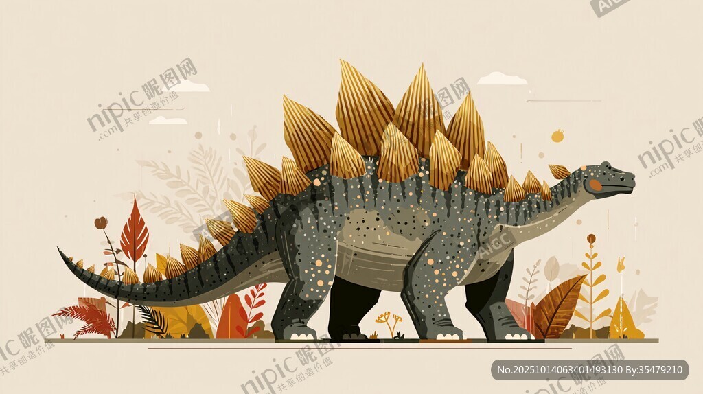 劍龍插畫(huà) 秋日植物相伴