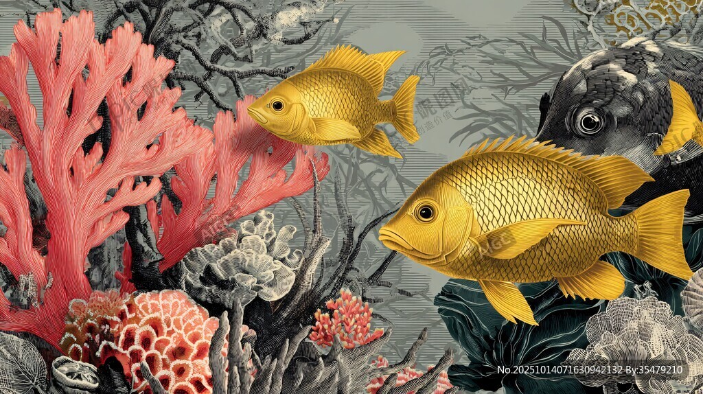 海底金魚與珊瑚的奇幻景觀