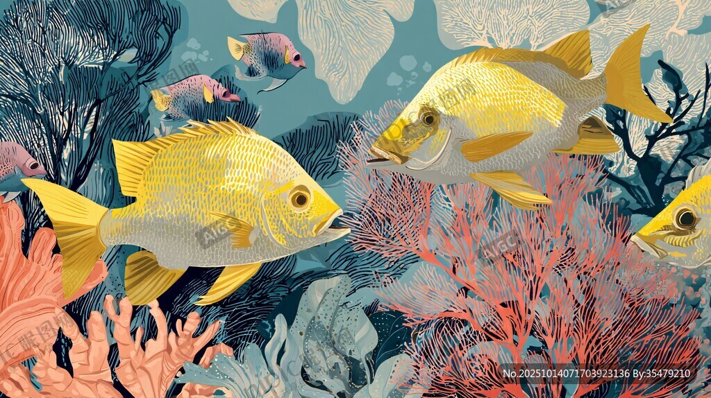 海底金魚類與珊瑚美景