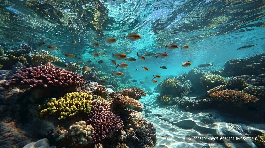 海底珊瑚與繽紛游魚世界