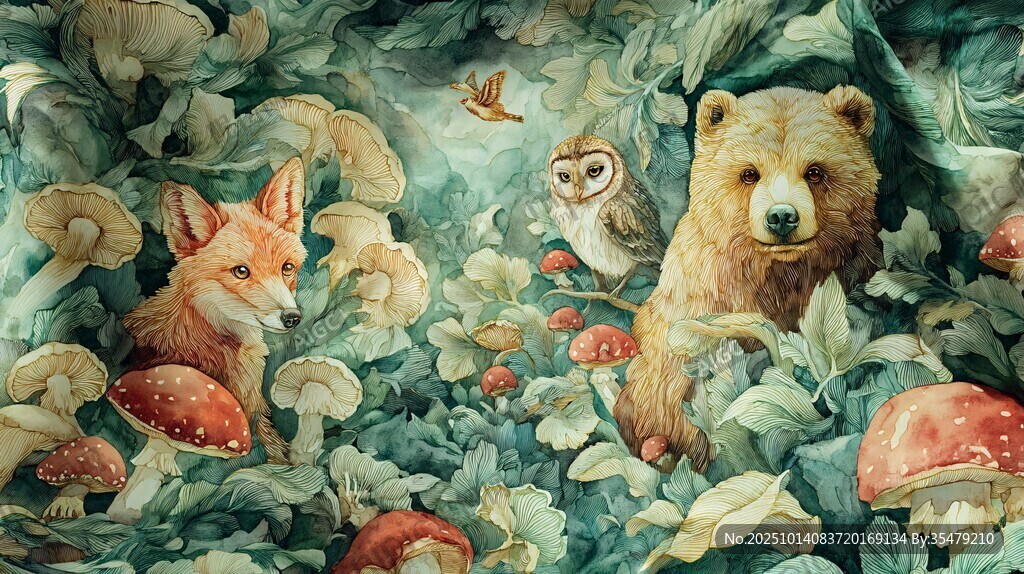 森林中的動(dòng)物奇幻世界