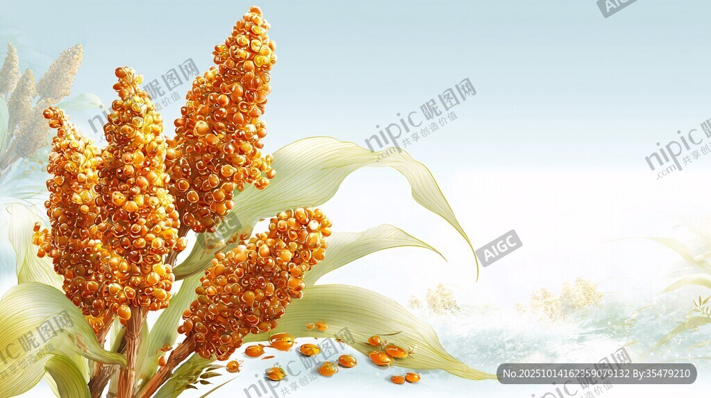 金黃飽滿的谷穗