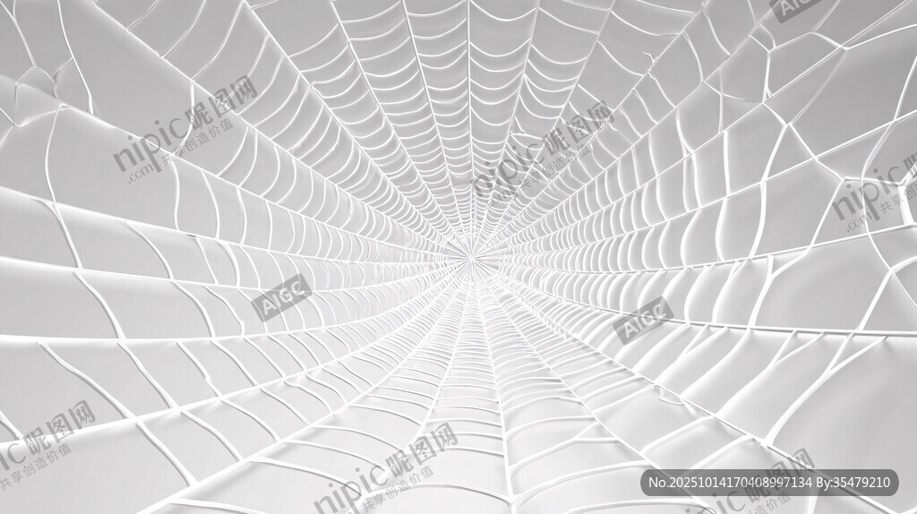 白色夢(mèng)幻蜘蛛網(wǎng)紋理背景