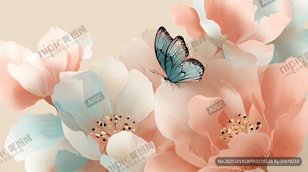 蝶舞繁花間
