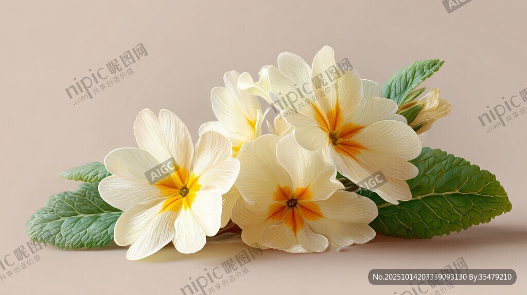 白色報(bào)春花特寫(xiě)
