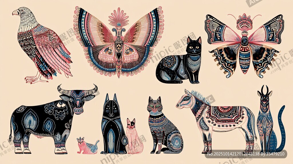 動物插畫集合 風(fēng)格獨(dú)特