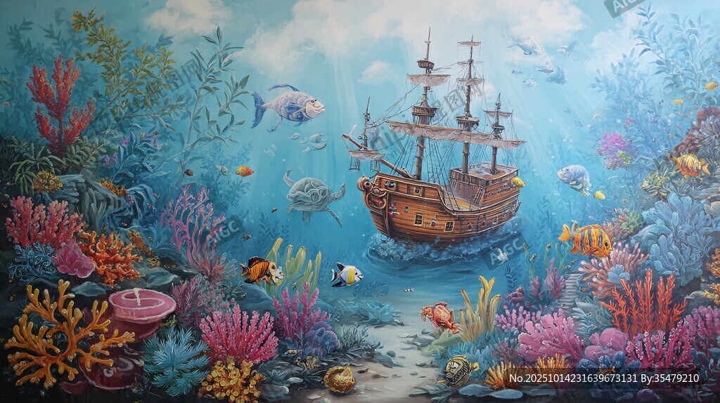 海底奇幻 沉船與繽紛珊瑚