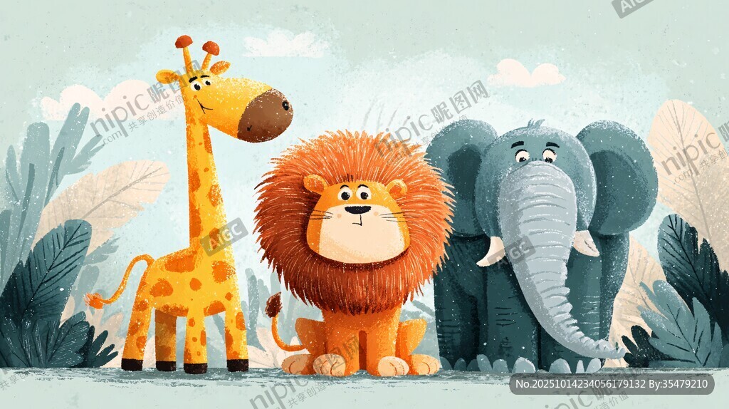 可愛(ài)野生動(dòng)物的歡樂(lè)聚會(huì)