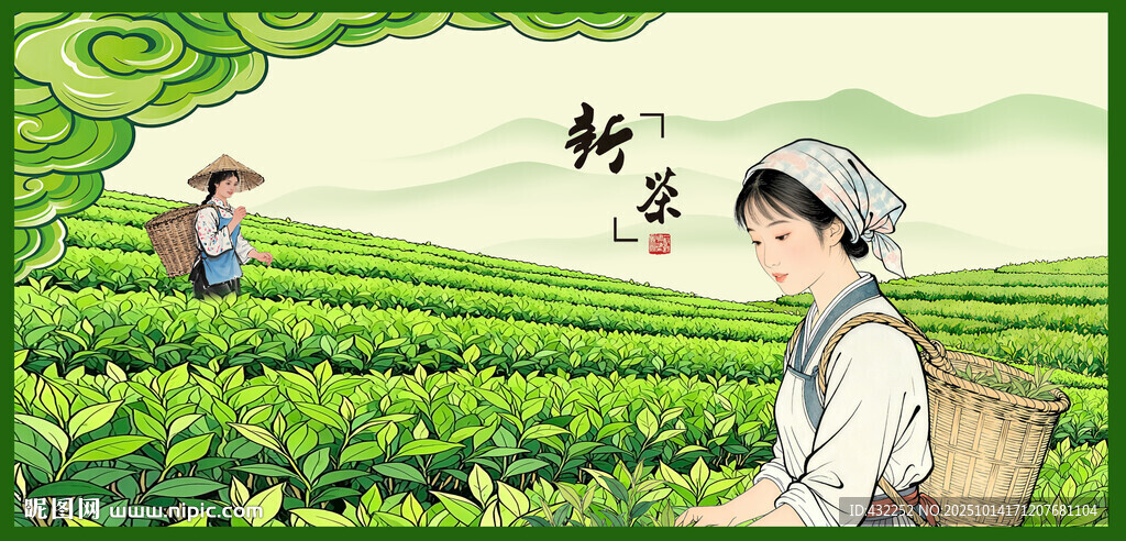 茶園采茶女采茶姑娘