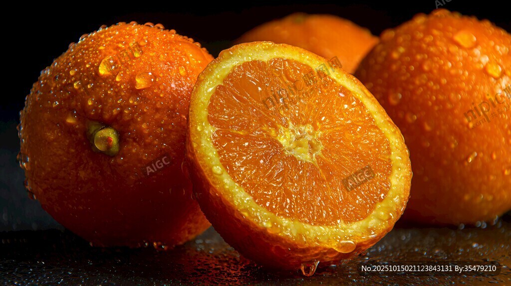 新鮮多汁的橙子