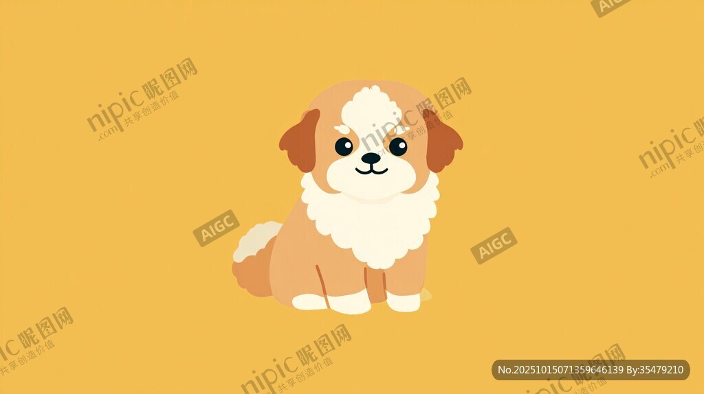 可愛小狗插畫