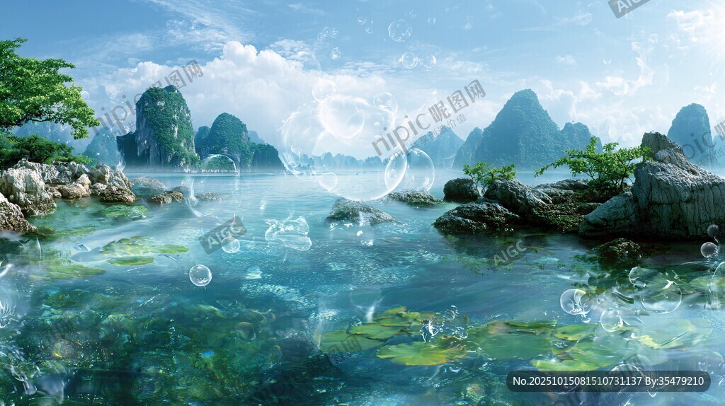 夢幻山水間的靈動自然之景