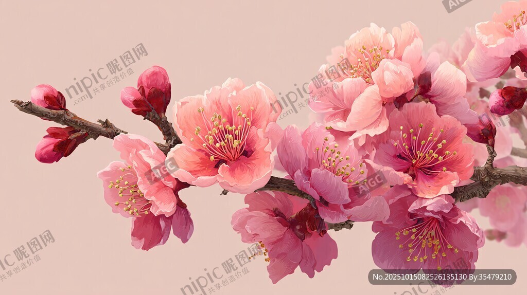 嬌艷桃花枝 盡顯春日浪漫