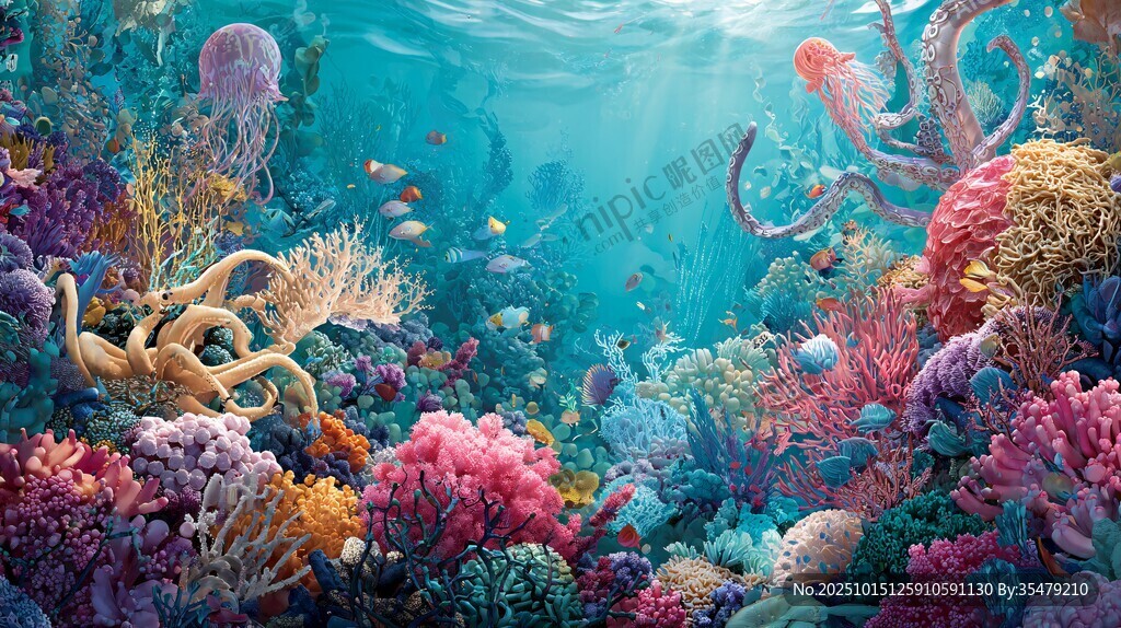夢幻海底世界的多彩奇觀