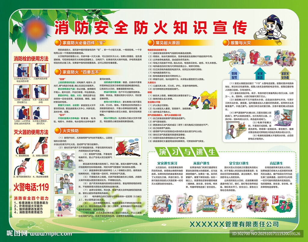 消防安全知識(shí)宣傳海報(bào)