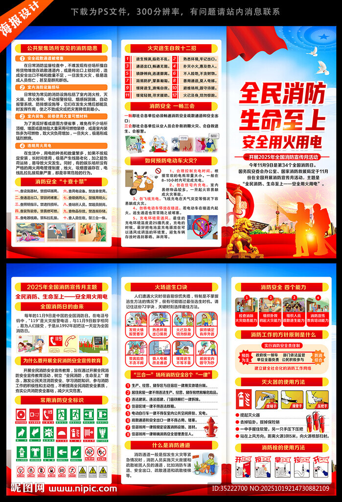 2025年全國消防月折頁