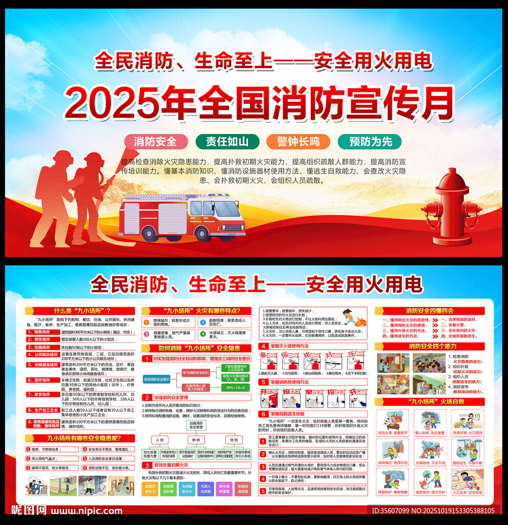 2025年消防月海報(bào)