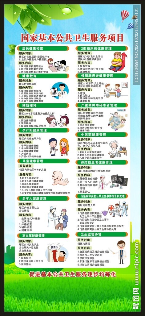 國家基本公共衛(wèi)生服務(wù)項(xiàng)目展架