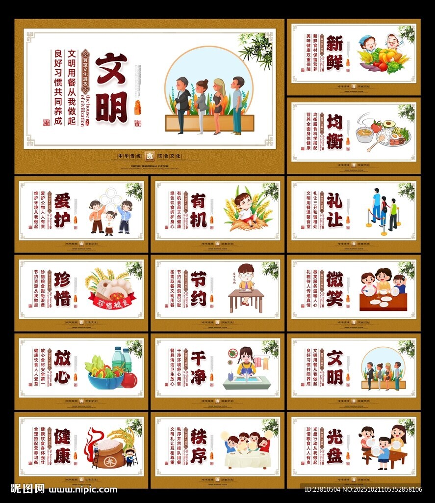 食堂文化展板