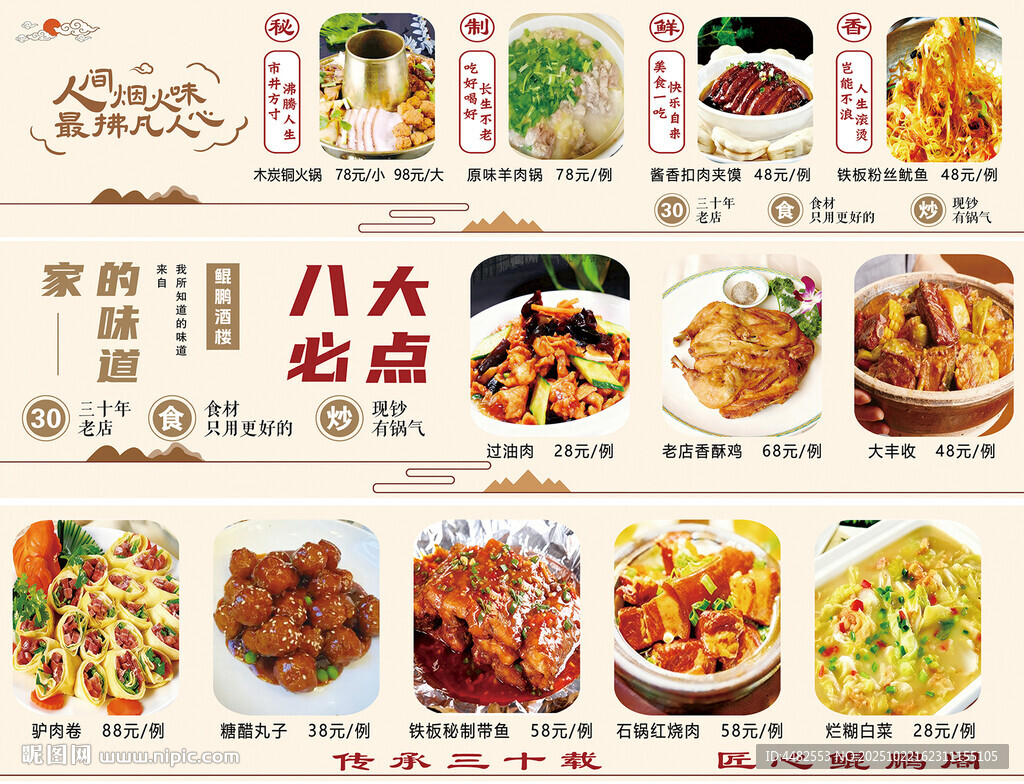 酒店飯店美食燈箱