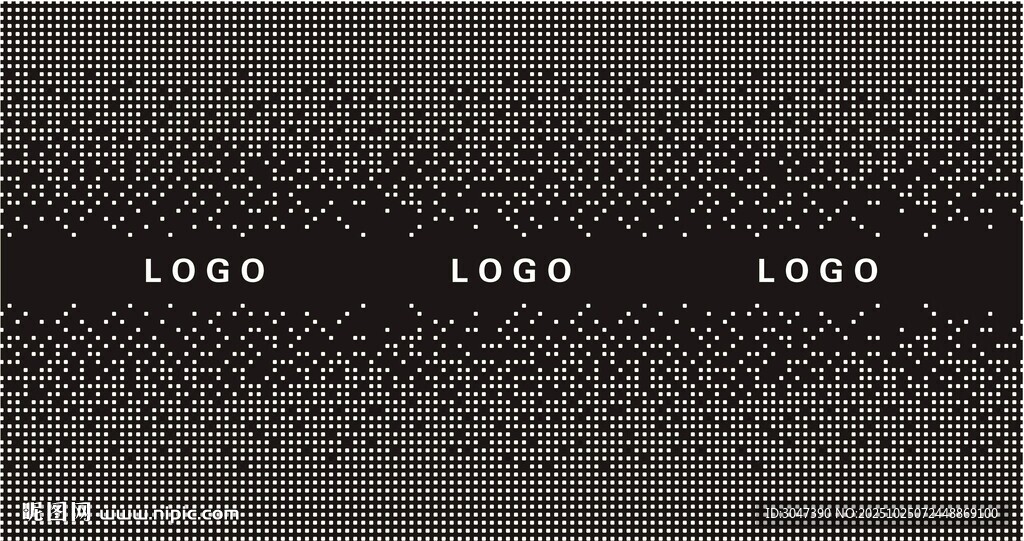 中間LOGO腰線漸變玻璃膜