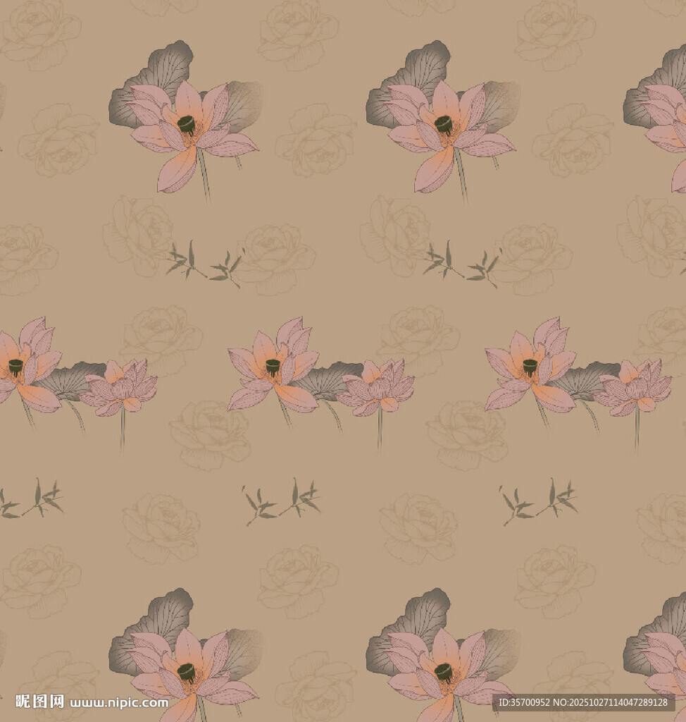 花卉圖案背景紋理圖