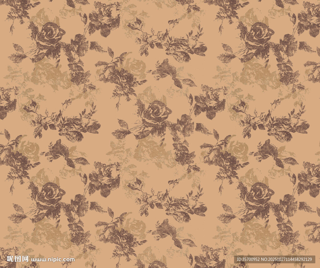 復(fù)古花卉紋理圖案