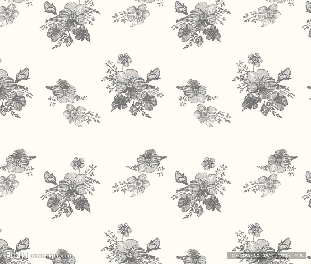 花卉黑白簡(jiǎn)約圖案背景