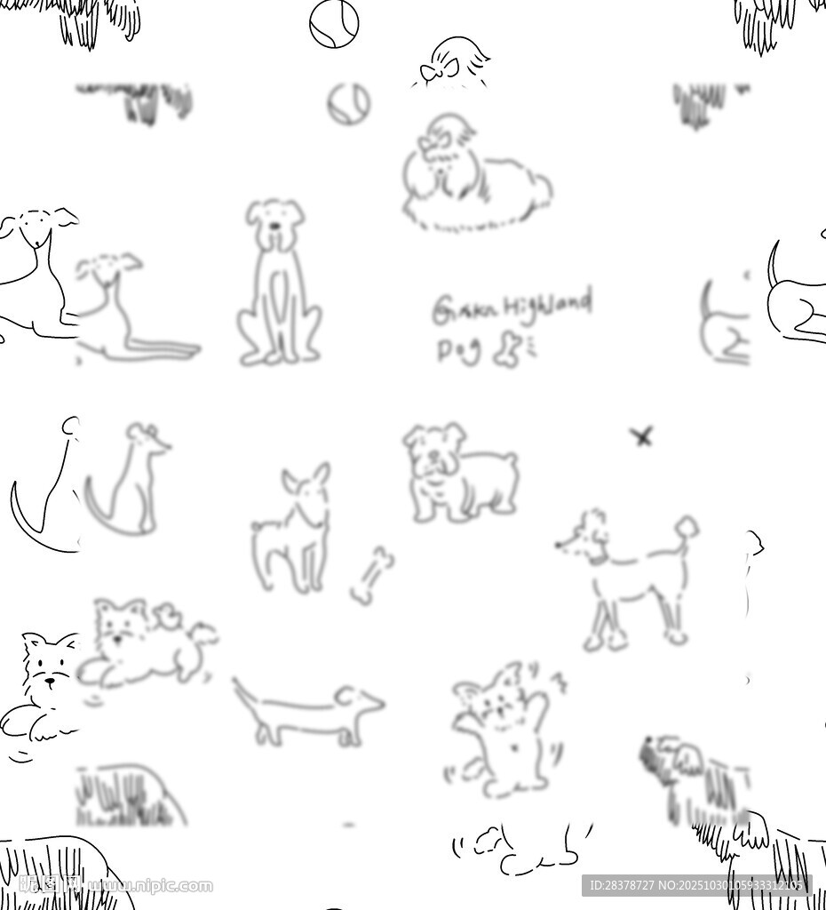 手繪可愛動物簡筆畫集合