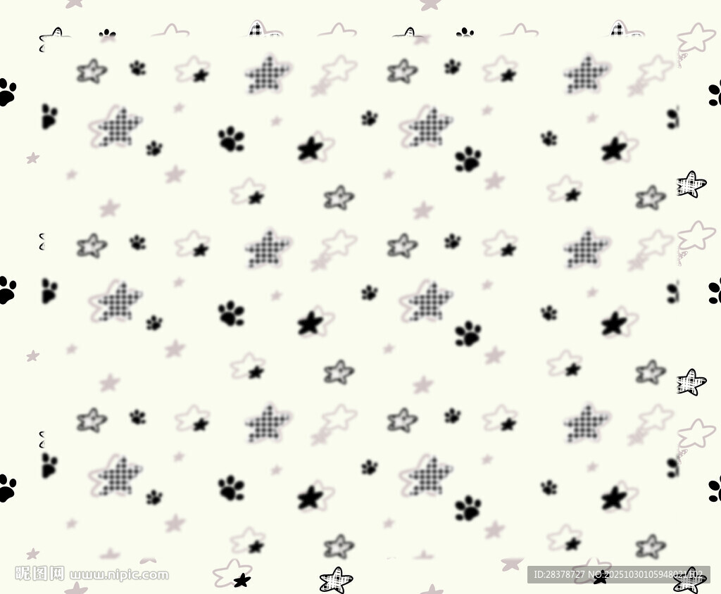 黑白星星圖案背景