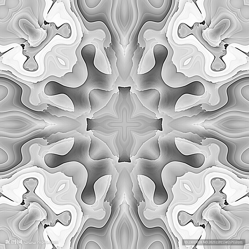 抽象幾何對稱圖案紋理