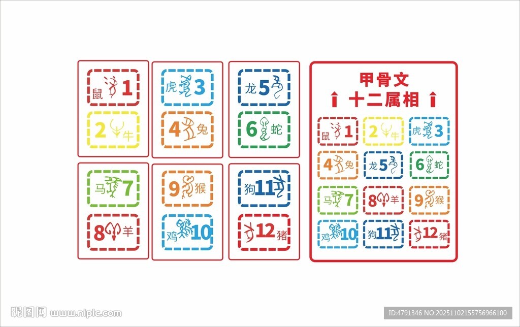 十二生肖甲骨文 
