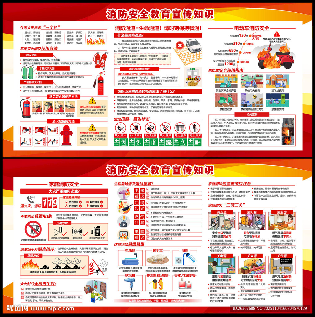 2025年全國(guó)消防日展板