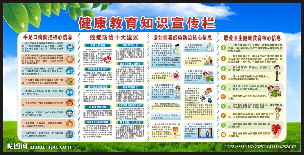 健康教育知識(shí)宣傳欄