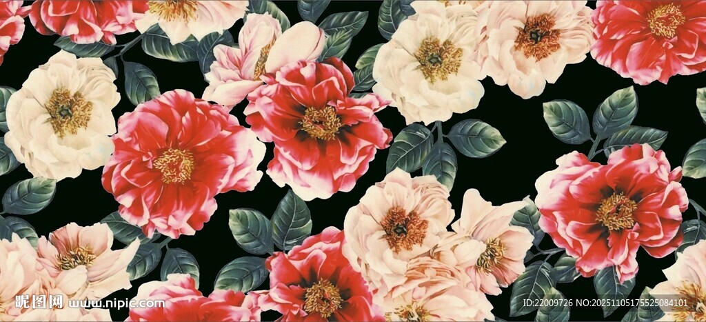 復古花卉圖案背景