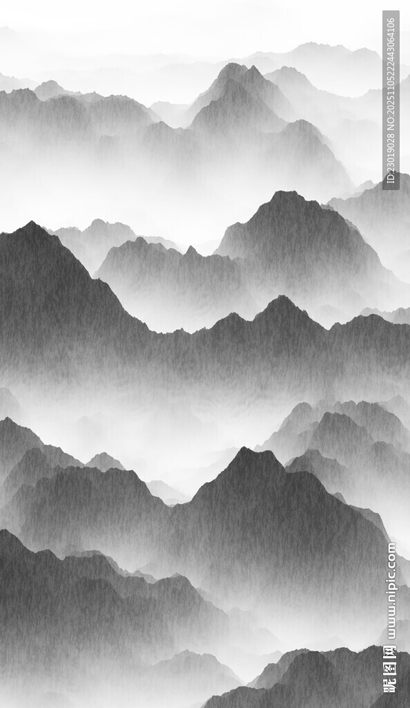 水墨群山