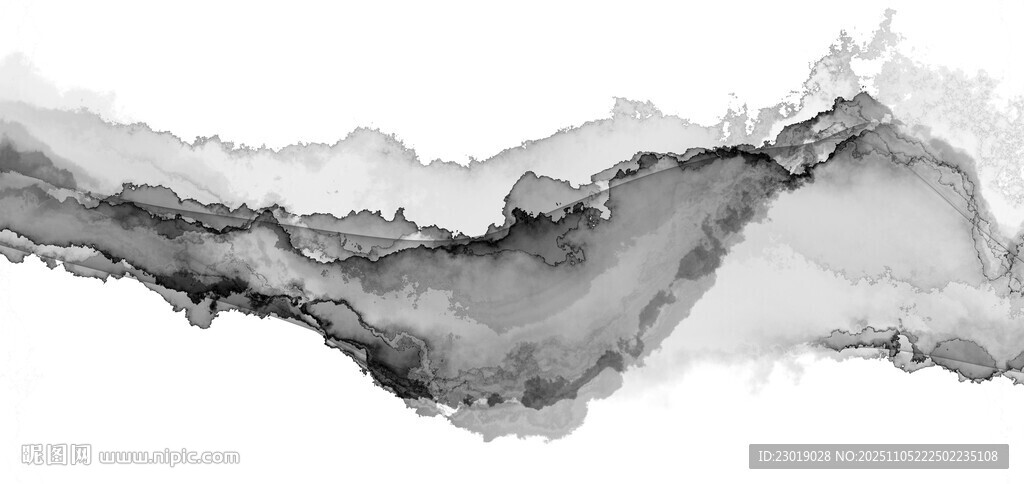 水墨風格抽象山水紋理