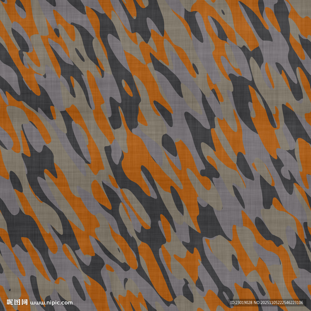 橙色灰色迷彩圖案紋理