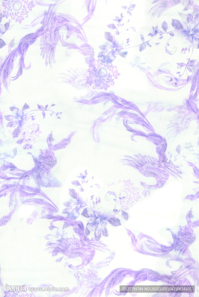 淡紫色夢幻水墨紋理圖案