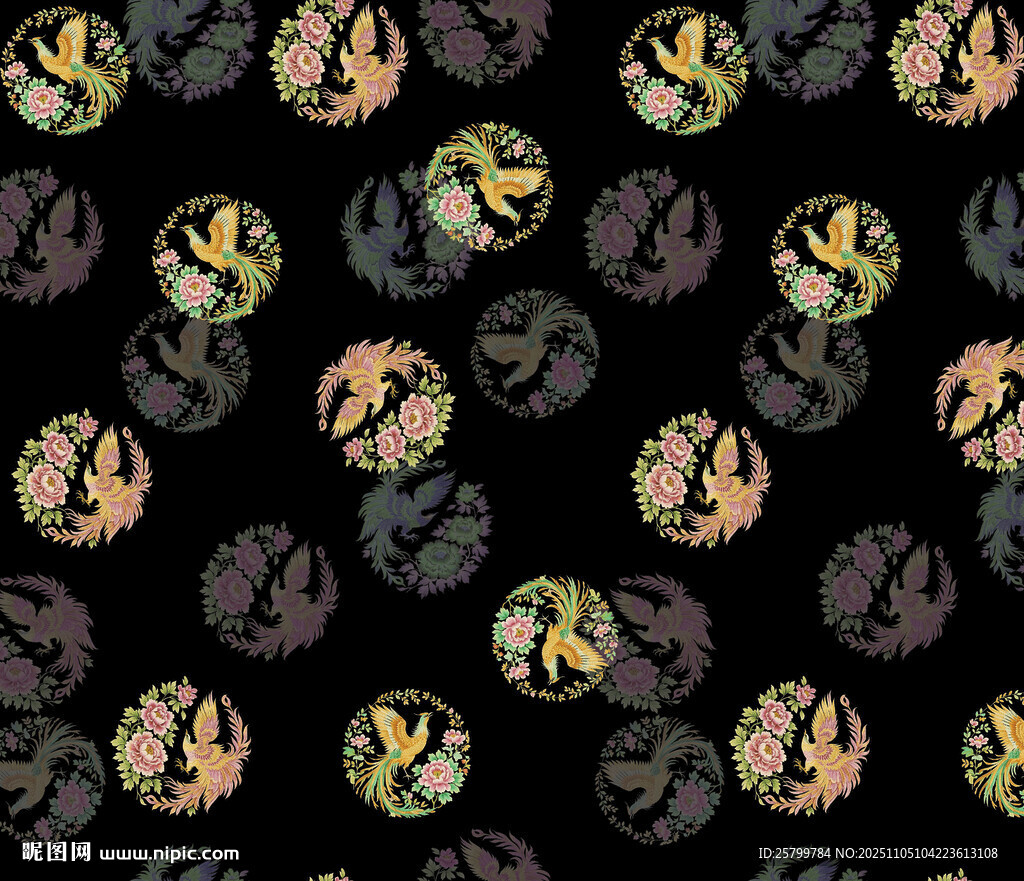 多彩抽象圖案背景紋理