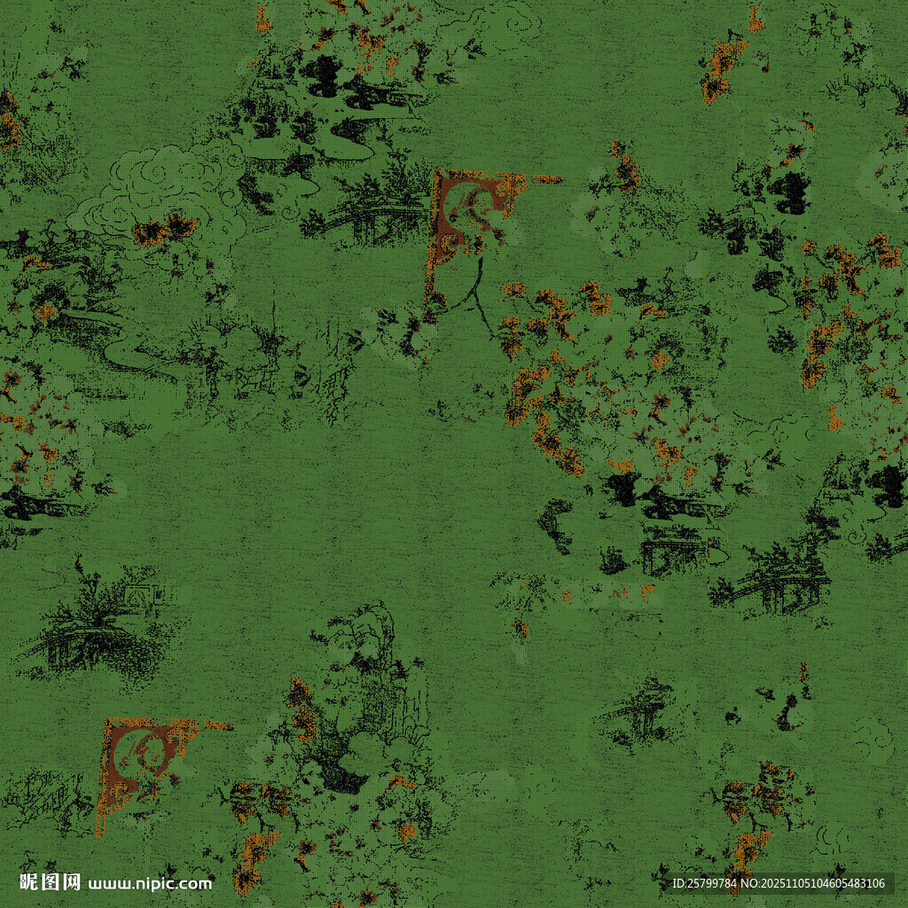 綠色斑駁抽象紋理背景圖