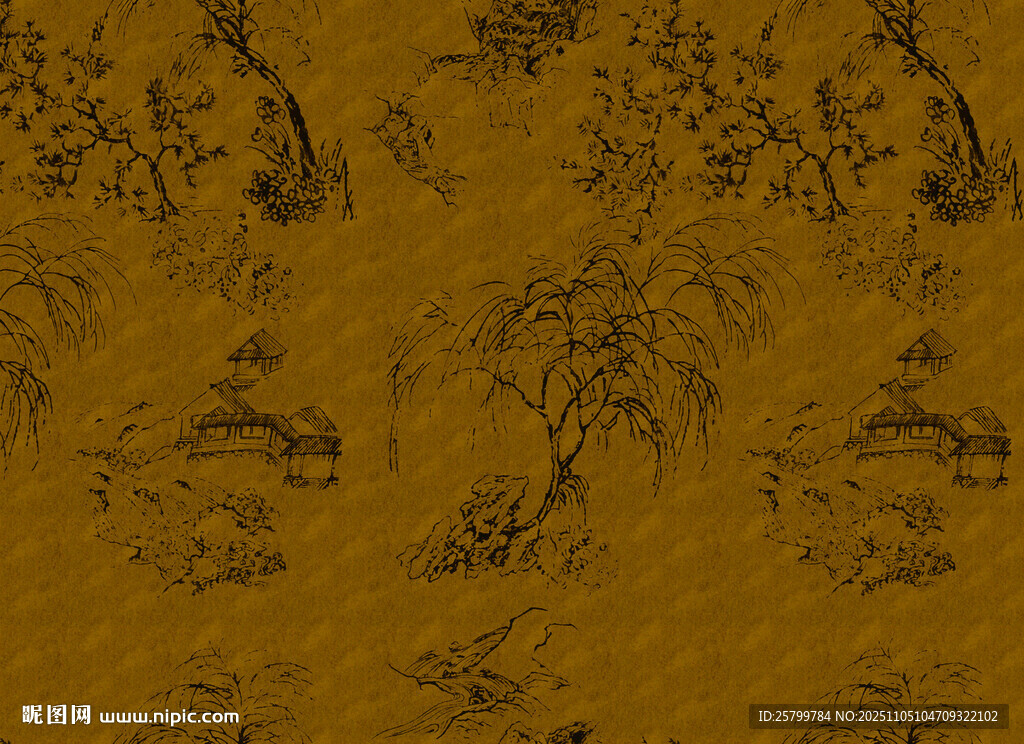 古風中式傳統(tǒng)花紋背景圖