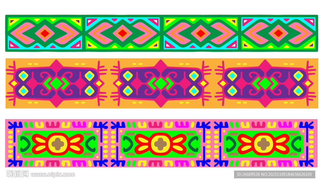 多彩民族風(fēng)圖案