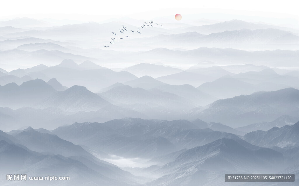 水墨萬(wàn)重山