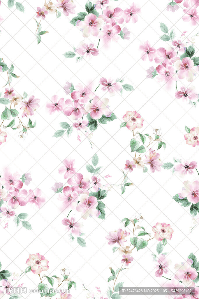 粉色花卉圖案背景